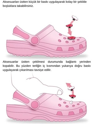 Paqpa Crocs 1137 Terlik Süsü Siyah Beyaz Harf P