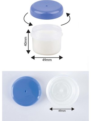 Refsan Plastik Saklama Kabı 2'li - 50 cc