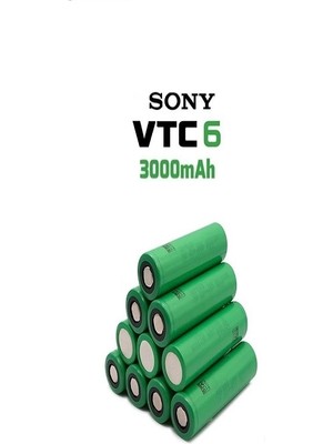 Sony Vtc6 18650 3.7V 3000 Mah Li-Ion Şarjlı Pil 10'lu