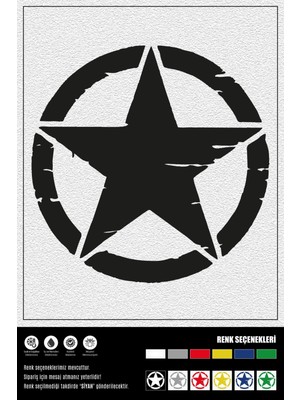 Ecce Asker Yıldız Stıcker 30 x 30 cm