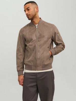 Jack & Jones Jjerocky Faux Suede Bomber Noos Erkek Mont