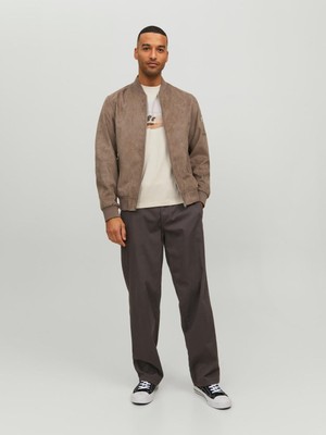 Jack & Jones Jjerocky Faux Suede Bomber Noos Erkek Mont