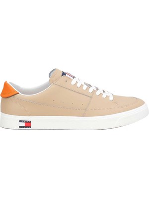 Tommy Hilfiger Erkek  Vulcanized Leather Sneaker EM0EM01341