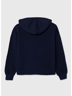 Benetton Lacivert Kız Çocuk Sweatshirt 3J68C202L