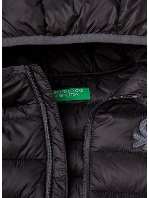 Benetton Siyah Erkek Çocuk Yelek 2TWDCJ007