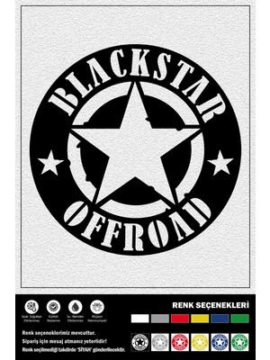 Ecce Blackstar Offroad Stıcker 30 x 30 cm