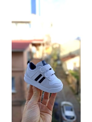 Hbc Ortopedik İlkadım Çocuk Ayakkabı Unisex Suni Deri Sneakers Hazır Taban Cırt Cırtlı Bağlama
