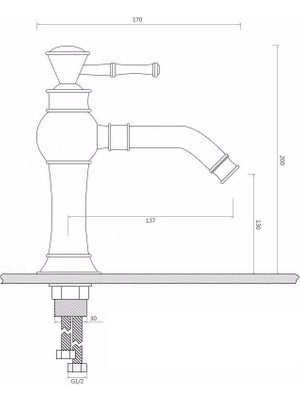 Banyo Lavabo Bataryası Rose Yeni Taşlı Model 5 Yıl Garantili