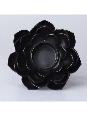 Selim Garden Tealight Mumluk Siyah