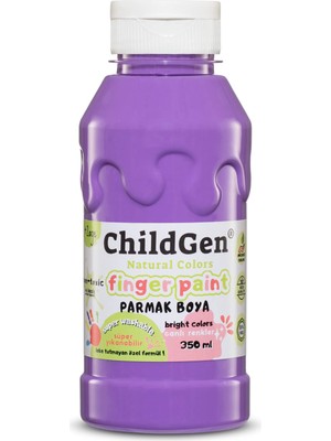 Childgen Süper Yıkanabilir Parmak Boya 350ML - Mor