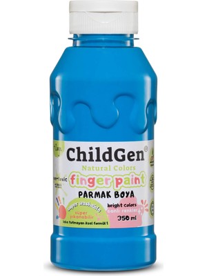 Childgen Süper Yıkanabilir Parmak Boya 350ML - Mavi