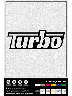 Ecce Turbo Stıcker 18 x 6 cm