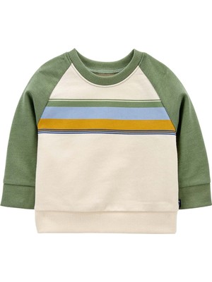 Oshkosh Erkek Bebek Sweatshirt Krem