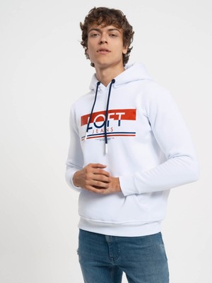 Loft Erkek Sweatshirt Beyaz LF2033105