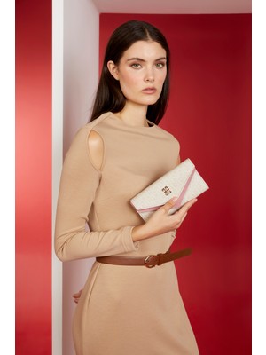 Pierre Cardin Kadın Küçük Alfabe Krem Cüzdan 06PO23K1419-KAL Krm