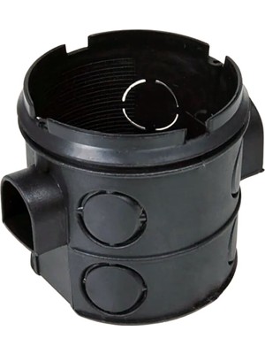 Tanpet Sıva Altı Priz ve Anahtar Geçmeli Kasa Aksesuar 25 Adet Siyah Renkli