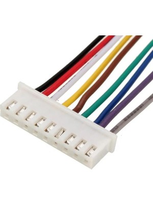 Sanec 2,5mm Jst Xh 9pin Kablolu Konnektör Beyaz Takım 10CM - Çift Taraflı