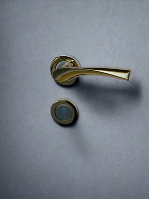 Renk Yapı Panel Kapı Kolu Çoçuk Odası Kapu Kolu Sağlam Yay Mekanızması Metal Döküm Kulp Uzun Ömürlü Gold Renk