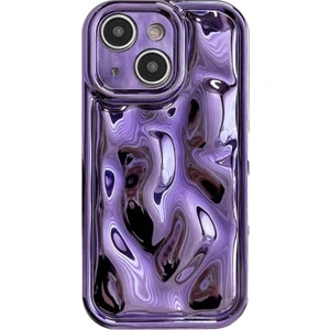 Forestl Digital Iphone 14 Meteorit Doku Elektraplatma Yumuşak Tpu Kapak-Morası Için Şok Geçirmez Telefon Kılıfı (Yurt Dışından)