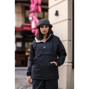 Good Fashion Rahat Kesim Içi Kürklü Kanguru Cep Kadın Yağmurluk Mont