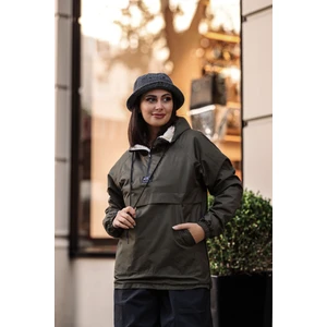 Good Fashion Rahat Kesim Içi Kürklü Kanguru Cep Kadın Yağmurluk Mont