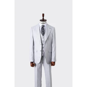 Kadir Büyükkaya Şık ve Rahat Yelekli Erkek Takım Elbise - Slim Fit Dört Mevsim Kullanılabilir - KAW1038S