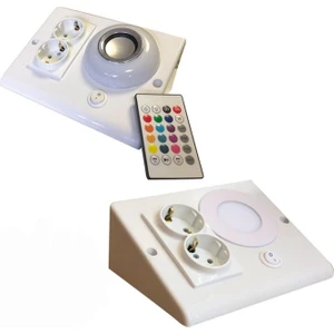 Dolap ve Tezgah Altı Bluetooth Müzik Çalar ve Ledli Prizmatik Venüs (2'li Set)
