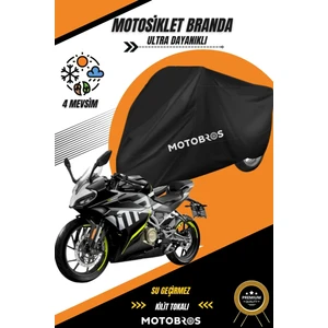 Cf 250 Sr  Siyah Su Geçirmez Dayanıklı Motosiklet Brandası (En Kalın) Kumaş Ömürlük Kullanım
