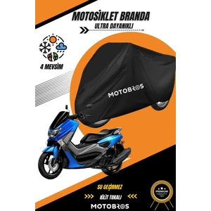 Yamaha Nmax Siyah Su Geçirmez Dayanıklı Motosiklet Brandası (En Kalın) Kumaş Ömürlük Kullanım