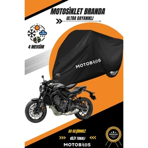 Honda Cb 650R Siyah Su Geçirmez Dayanıklı Motosiklet Brandası (En Kalın) Kumaş Ömürlük Kullanım