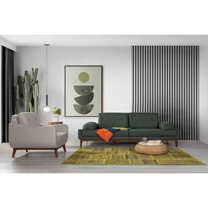 Perla Sofa Nelson Keten Koltuk Takımı Yeşil