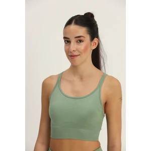 Based On Basics Dikişsiz Yeşil Toparlayıcı Spor Bra