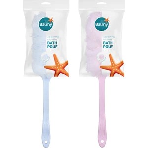 Saplı Banyo Lifi Pembe ve Mavi 2 Adet