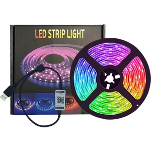 LED Şerit 5 M Işık Şeridi Aydınlatma, Işık Şeridi Rgb Smd Peri Işıkları, Parti, Yatak Odası, Ev, Tv, Mutfak Dekorasyonu Için LED Işıklar (Yurt Dışından)