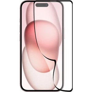 Kzy Apple iPhone 15 ile Uyumlu Tam Kaplayan Fiber Nano Ekran Koruyucu Cam
