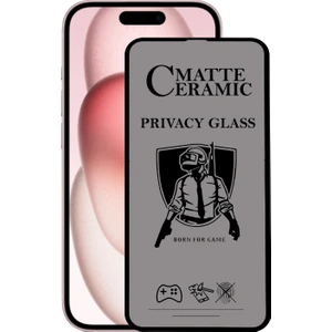 Kzy Apple iPhone 15 ile Uyumlu Tam Kaplayan Mat Seramik Nano Esnek Hayalet Ekran Koruyucu