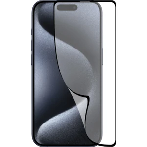 Kzy Apple iPhone 15 Pro ile Uyumlu Tam Kaplayan Fiber Nano Ekran Koruyucu Cam