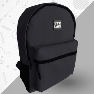 Unisex Siyah Su Geçirmez Okul ve Sırt Çantası