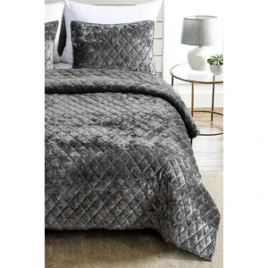 Evlen Home Collection Kapitone Kadife Yatak Örtüsü Seti Tek Kişilik Supersoft 2 Parça Yumuşak Elyaf Dolgulu Çeyizlik