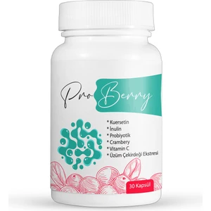 Proberry 30 Kapsül (Probiyotik, Turna Yemişi Ekstresi, Kuersetin Ve Inülin Içeren Gıda Takviyesi)