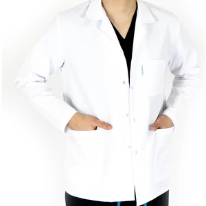 Simirna Üniforma Beyaz Önlük Erkek Uzun Kol Ceket Boy Normal Yaka Doktor Hemşire Öğretmen Önlüğü Beyaz