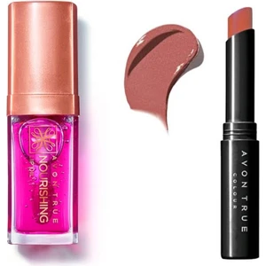 True Nourishing Dudak Yağı 7 ml Blossom ve Avon Ultra Beauty Ruj Totally Twig 2 Li Set
