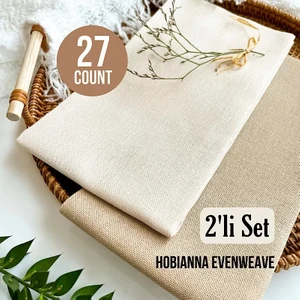 Evenweave 27CT Nakış Kumaş 2’li Set -Kahve Kokusu