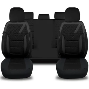 K1 - Isuzu D-Max ile Uyumlu Koltuk Kılıfı, Tam Takım/siyah