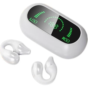 Happy World Shopping Kemik Iletim Kulaklık Bluetooth 5.2 Kulak Klipsi Kulak Küpe Kablosuz Kulaklıklar Spor Kulaklıklar Mic ile Kulak Kancası (Yurt Dışından)