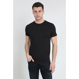 Terapi Men Erkek Basic Slim Fit Bisiklet Yaka Kısa Kollu T-Shirt 21K-3400730-01 Siyah
