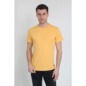 Terapi Men Erkek Basic Slim Fit Bisiklet Yaka Kısa Kollu T-Shirt 21K-3400730-01 Hardal