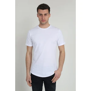 Terapi Men Erkek Kısa Kollu Oval Kesim Basic T-Shirt 21K-3400741-01 Beyaz