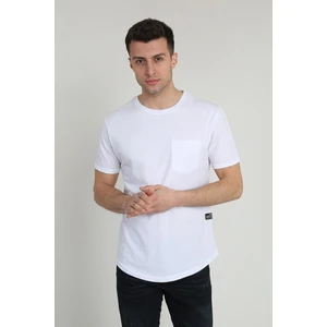 Terapi Men Erkek Kısa Kollu Oval Kesim Cepli T-Shirt 20Y-3400728-01 Beyaz
