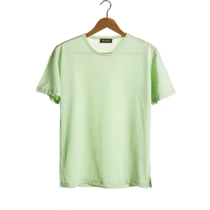 Terapi Men Erkek Yeşil Bisiklet Yaka Oversize Rahat Kalıp Basic T-Shirt 22Y-3400761-EK1